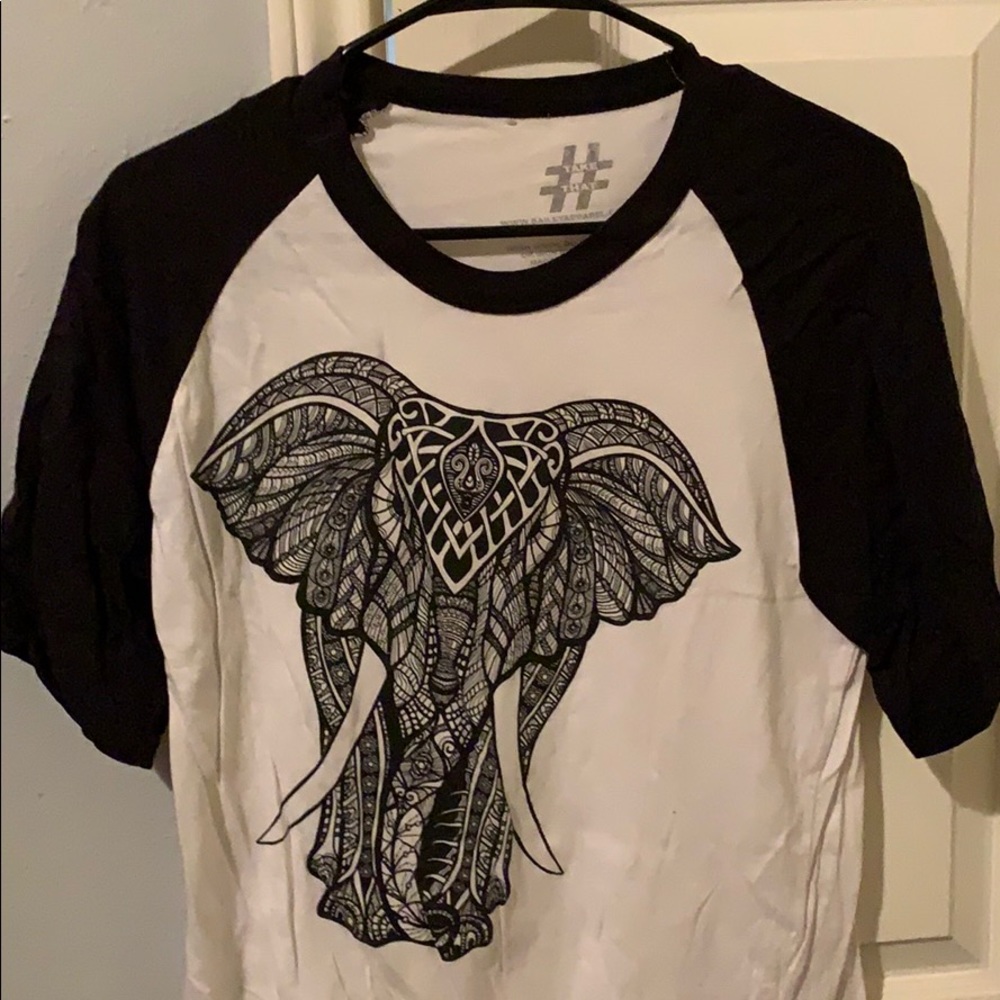 Elephant Baseball Tee